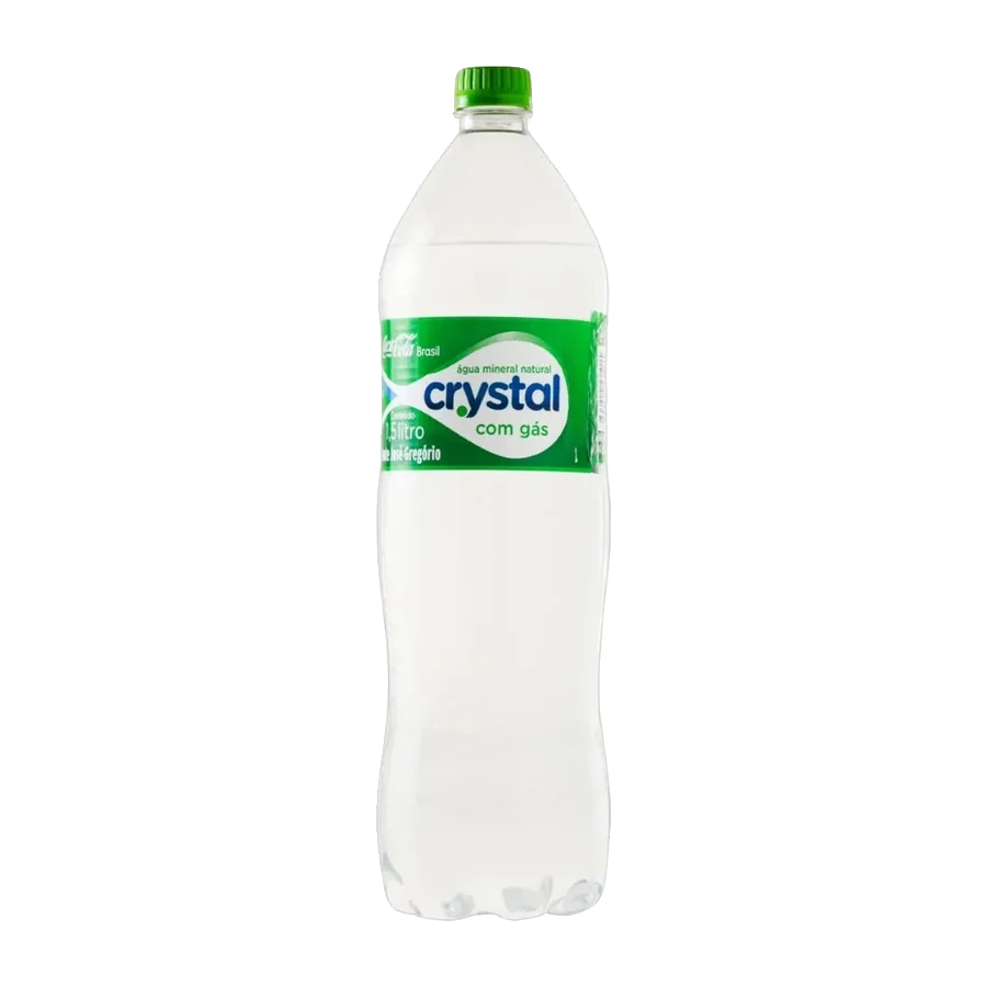 Água com gás cristal 1,5l